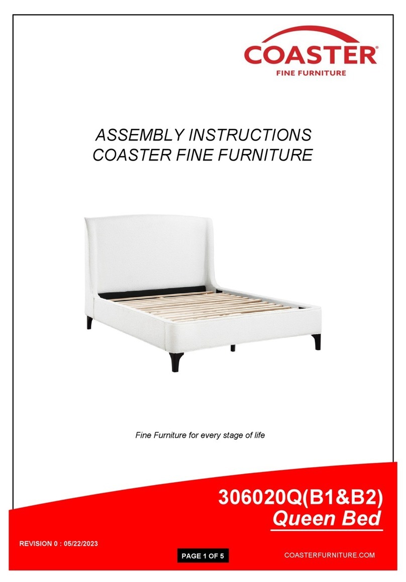 Coaster 306020QB1 Assembly instructions