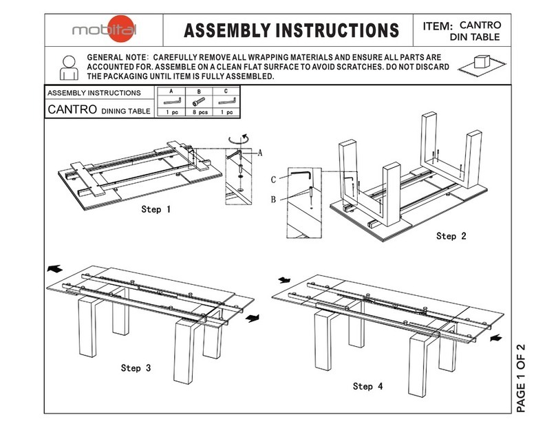 Mobital CANTRO Assembly instructions Mobital CANTRO Assembly instructions