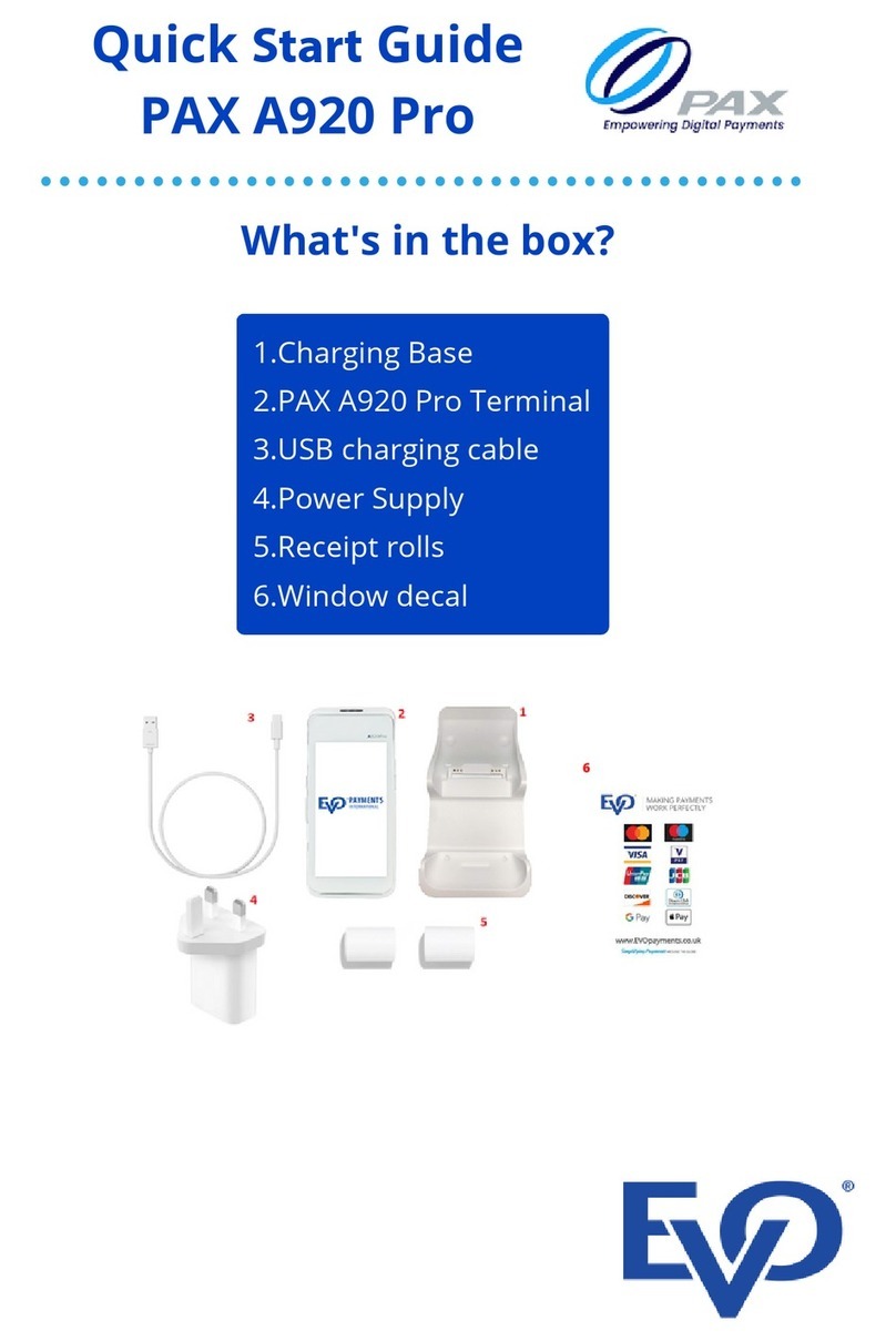 Evo PAX A920 Pro User manual