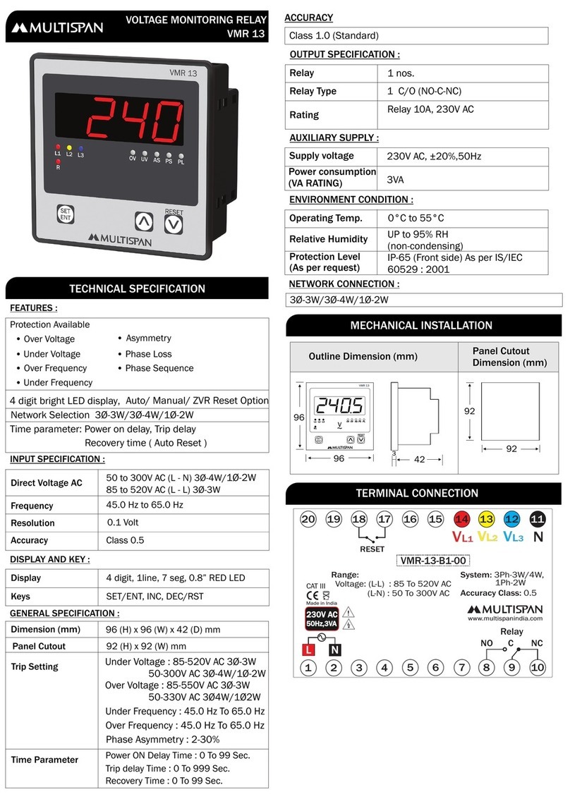 MULTISPAN VMR 13 manual