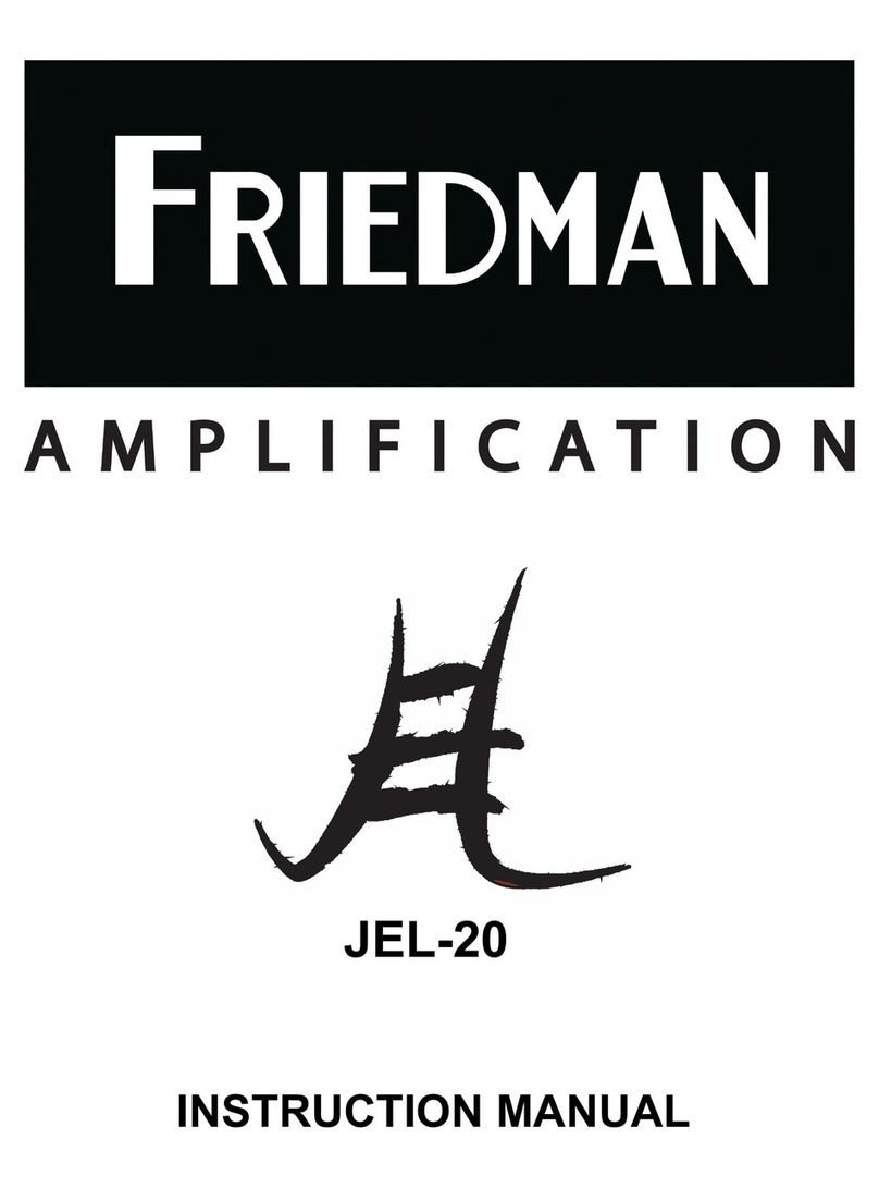 Friedman JEL-20 instruction manual