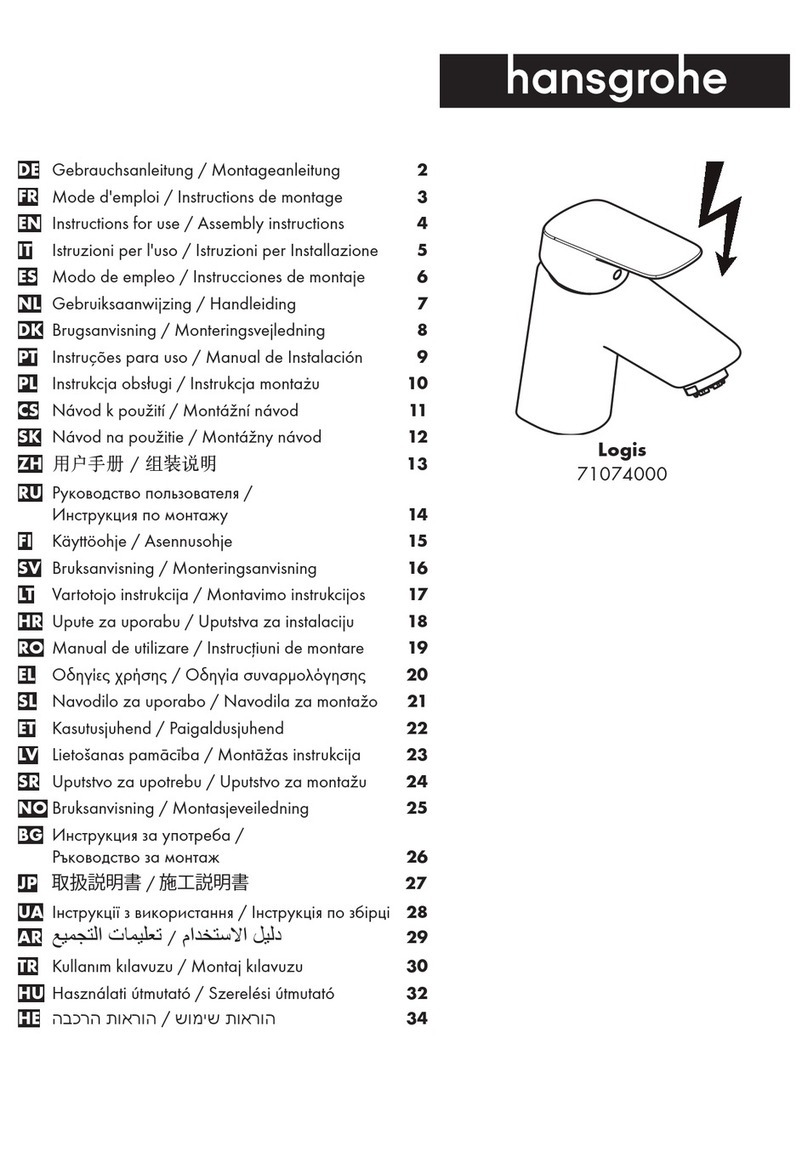 Hans Grohe Logis 71074000 Instructions for use/assembly instructions