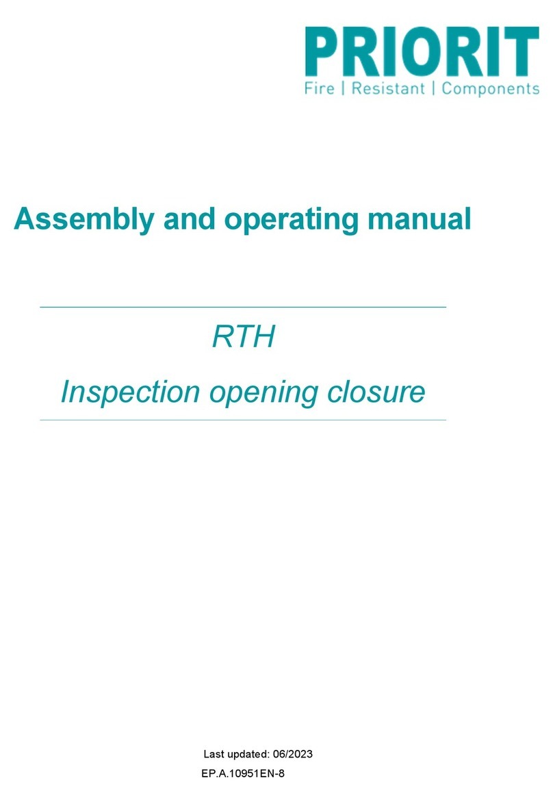 Priorit PRIODOOR RTH Assembly and operating manual