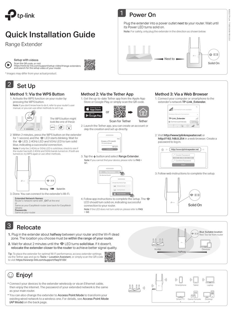 TP-Link RE705X User manual