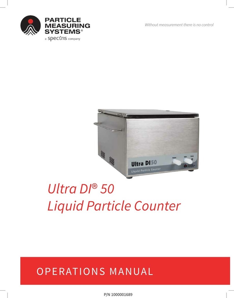 Spectris Particle Measuring Systems Ultra DI 50 User manual