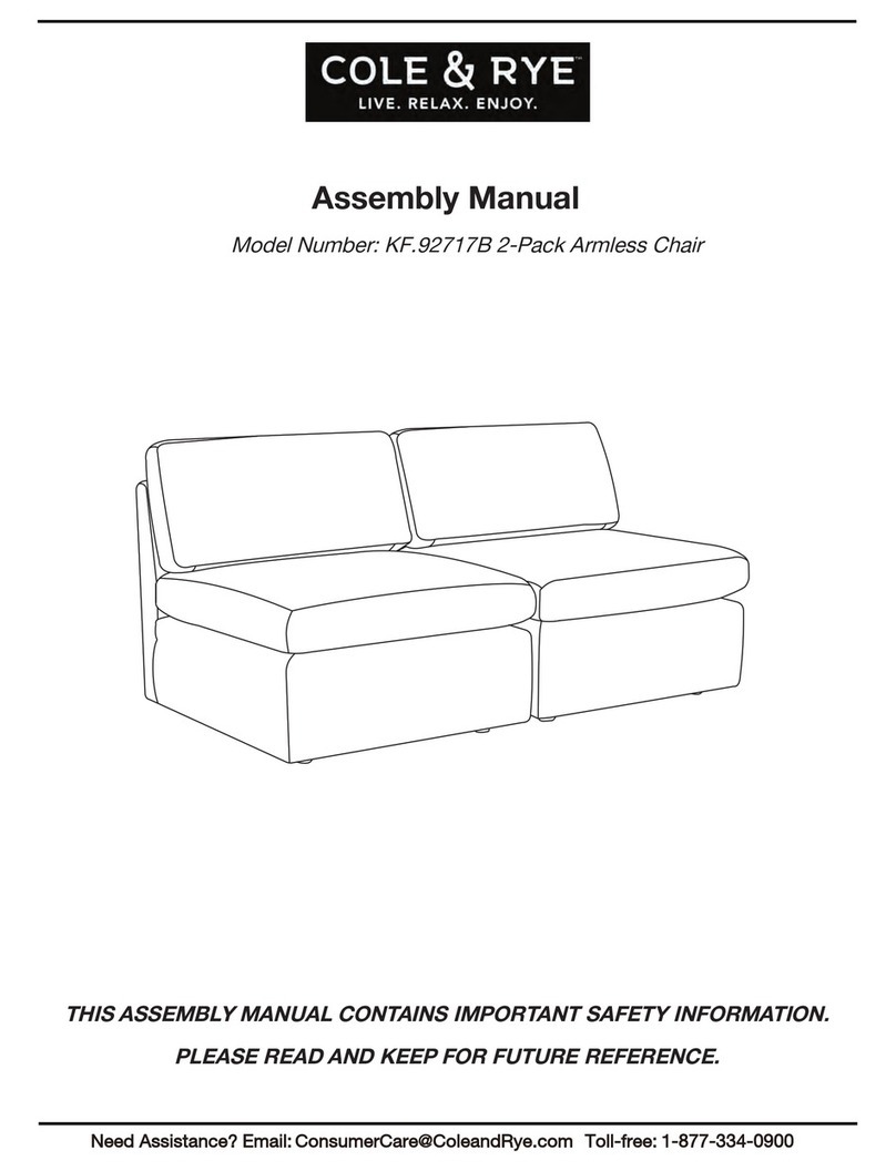 Cole & Rye KF.92717B Assembly manual