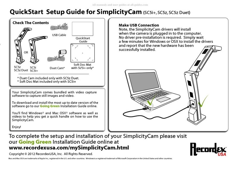 Recordex SimplicityCam Quick start setup guide