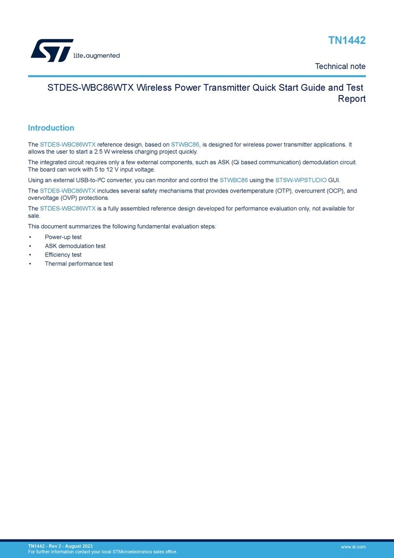 ST STDES-WBC86WTX Configuration and Best Practices Technical Notes