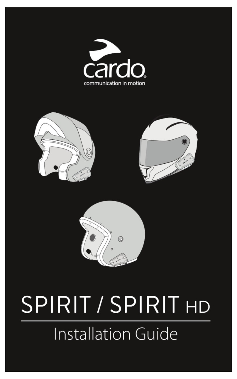 Cardo Systems SPIRIT installation guide Cardo Systems SPIRIT installation guide