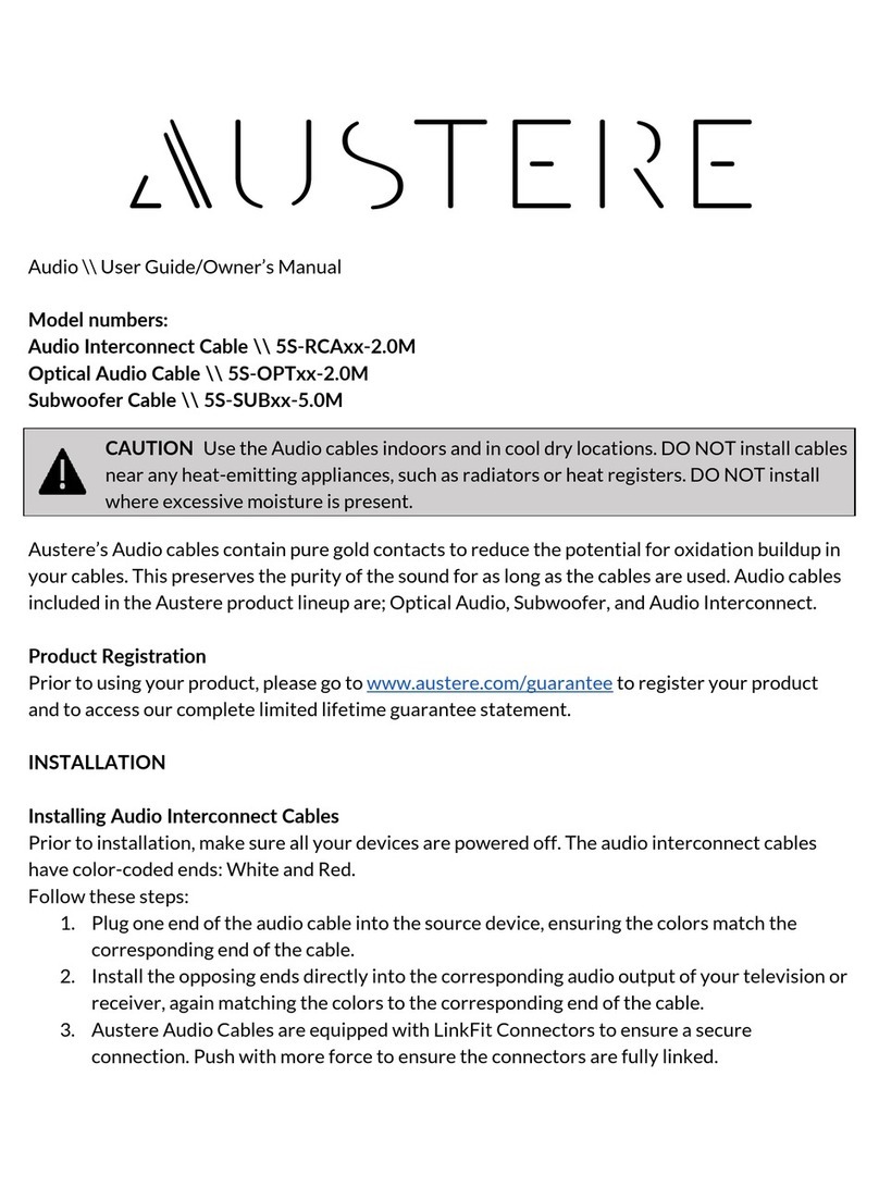 Austere 5S-RCA-2.0M Series user guide