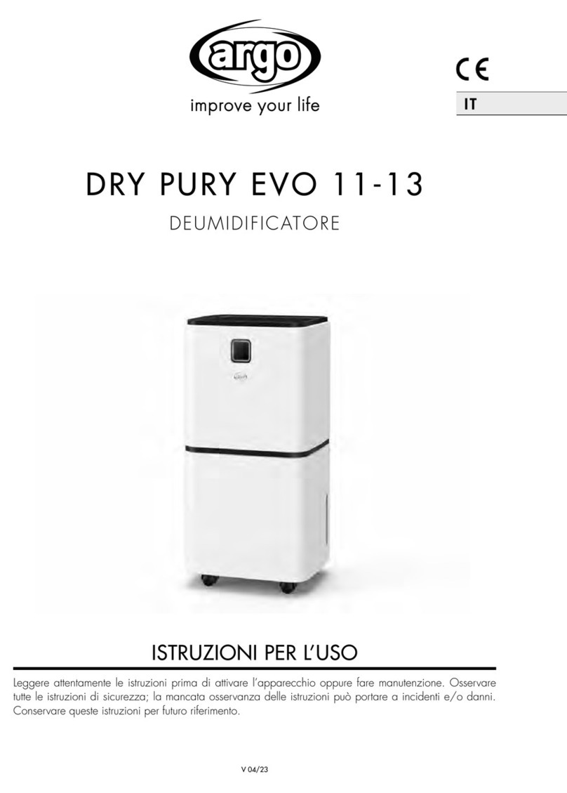 Argo DRY PURY EVO 11 User manual
