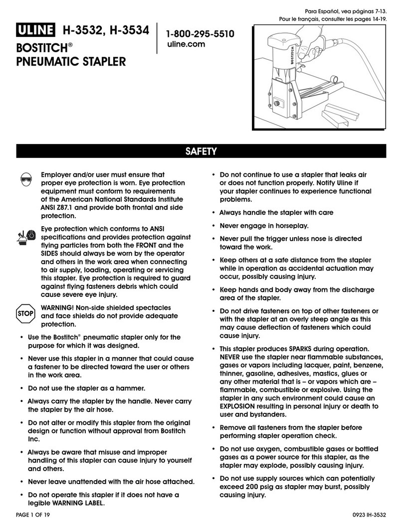 U-Line BOSTITCH H-3532 User manual
