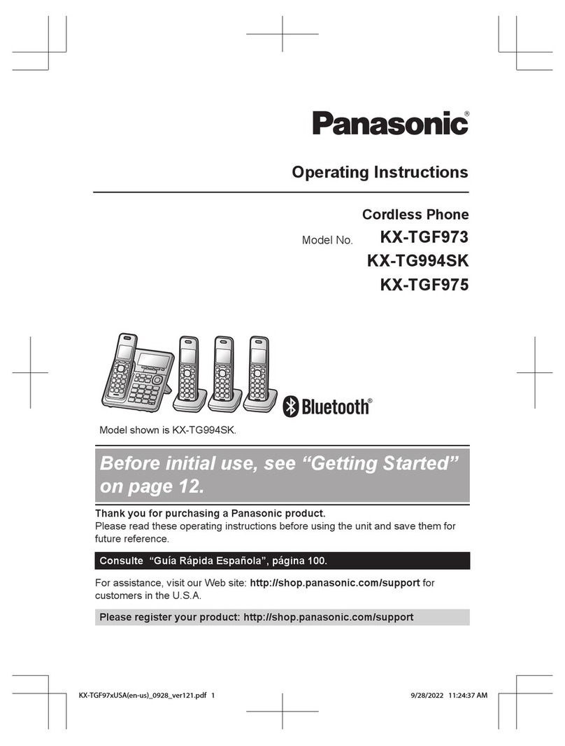 Panasonic KX-TGF973 User manual