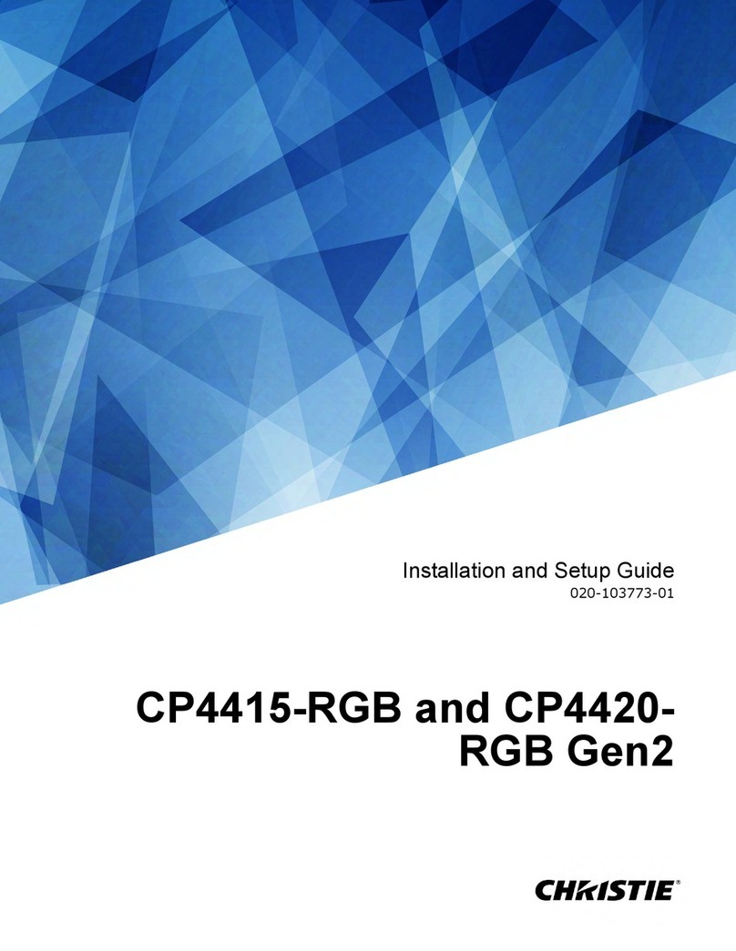 Christie CP4415-RGB Gen2 Installation and setup guide