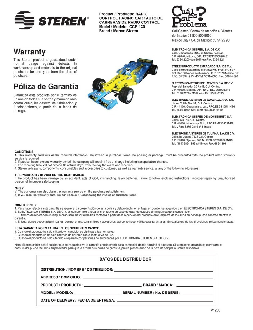 Steren CCR-130 instruction manual Steren CCR-130 instruction manual