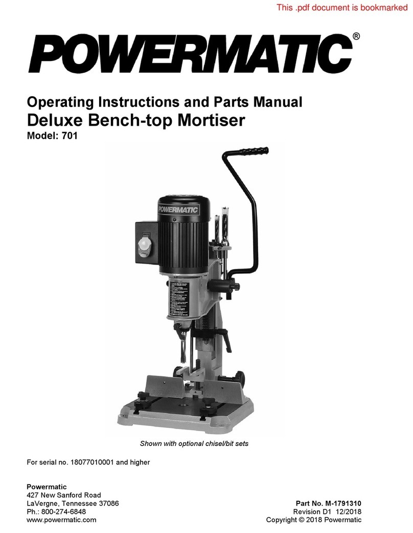 Powermatic 1791310 User manual