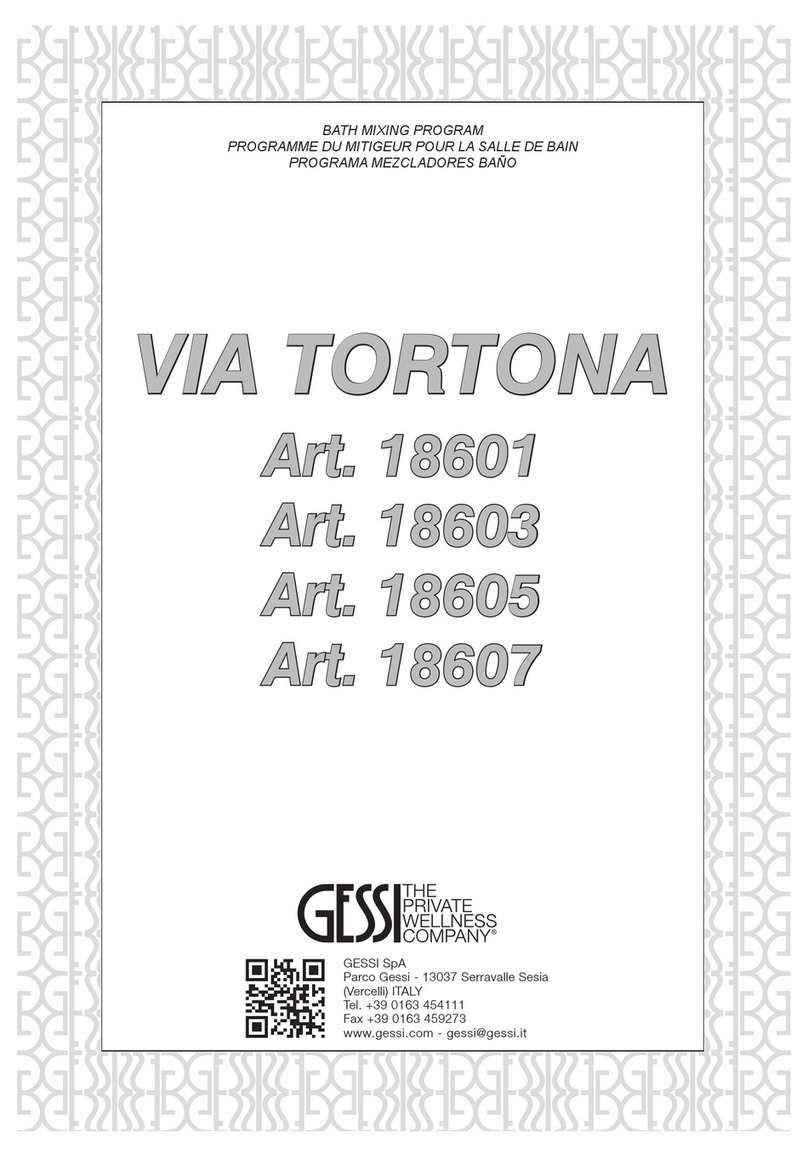 Gessi VIA TORTONA 18601 manual