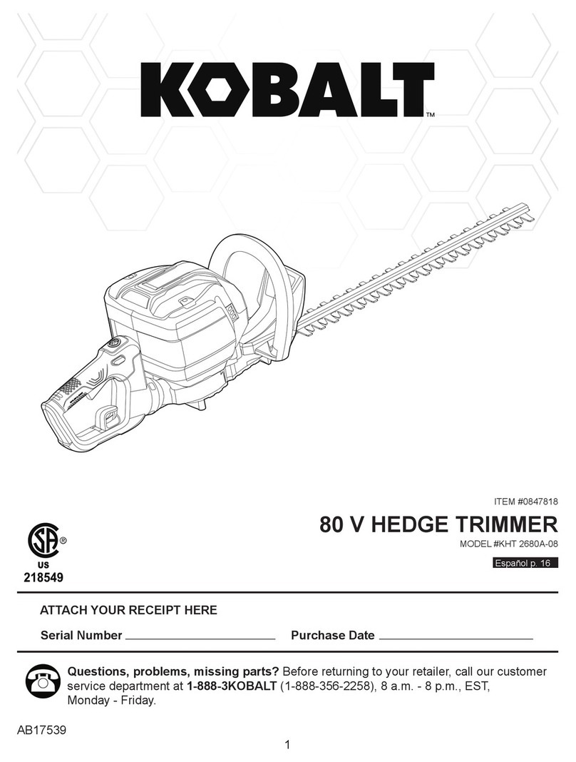 Kobalt KHT 2680A-08 User manual