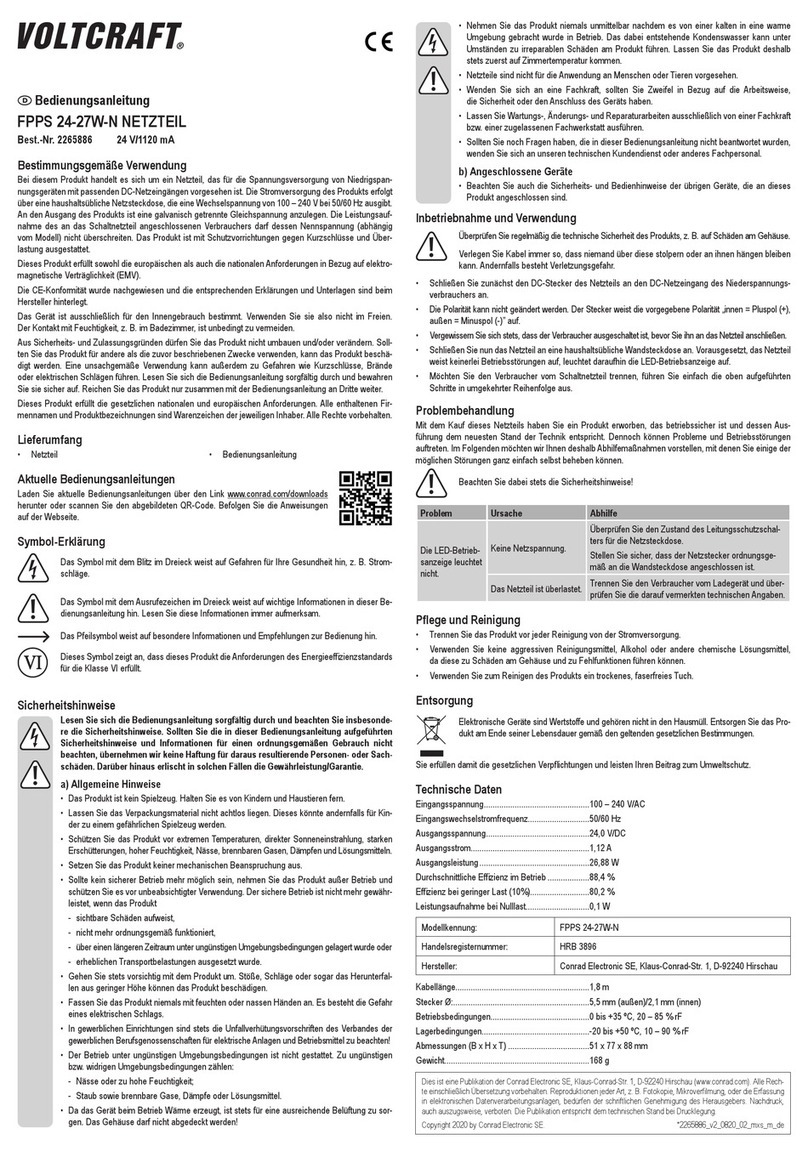 VOLTCRAFT FPPS 24-27W-N operating instructions
