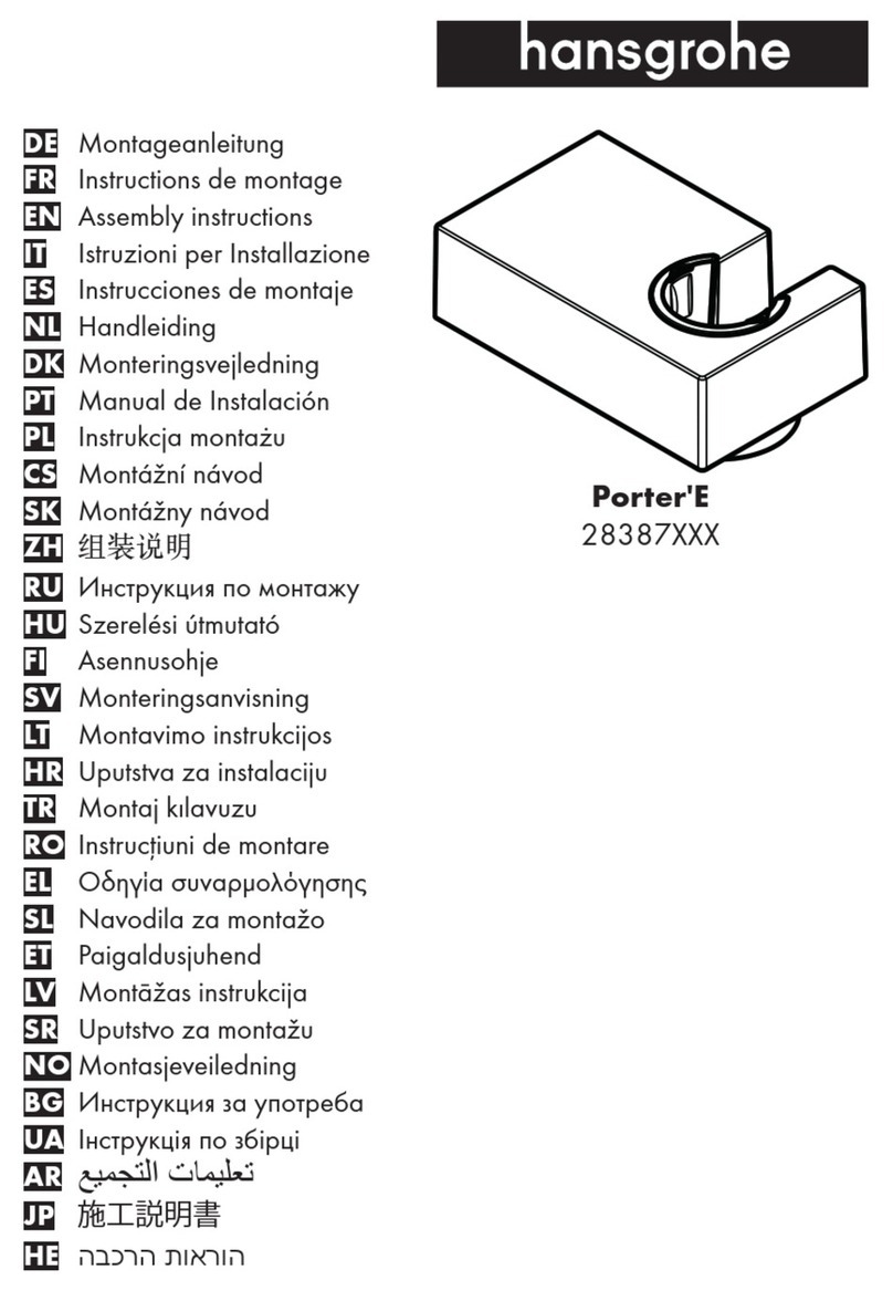 Hans Grohe Porter'E 28387 Series User manual Hans Grohe Porter'E 28387 Series User manual