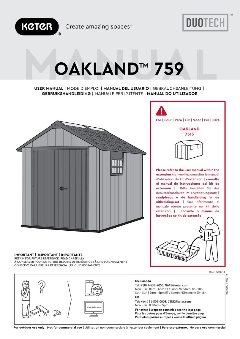 Keter DUOTECH OAKLAND 7513 User manual