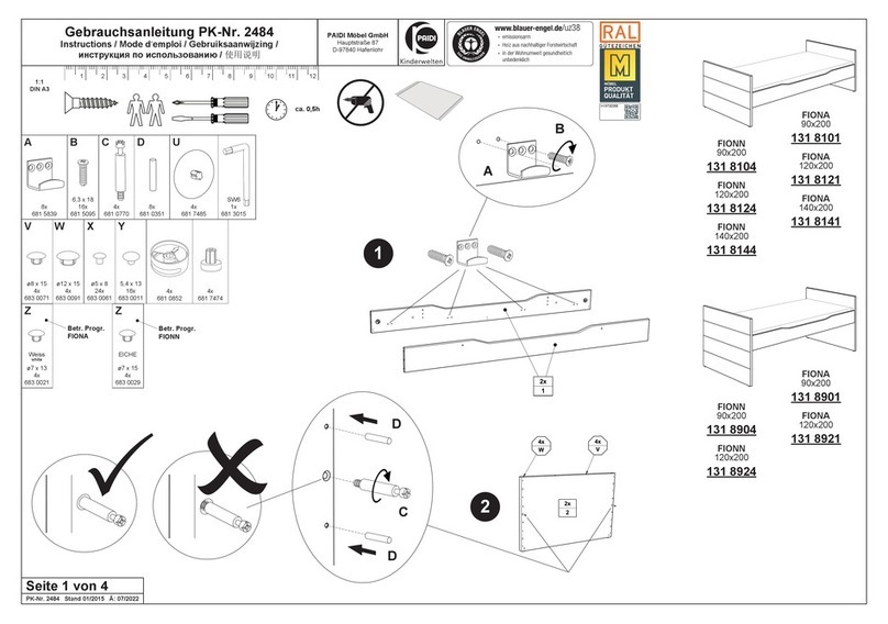 PAIDI FIONA instructions