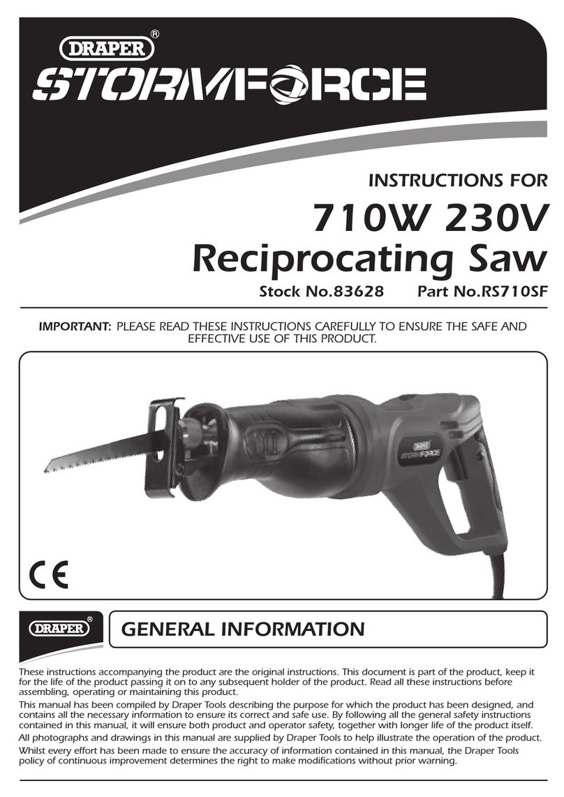 Draper STORMFORCE RS710SF User manual Draper STORMFORCE RS710SF User manual