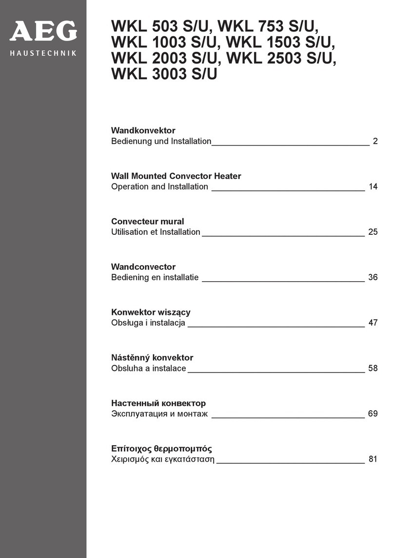 AEG WKL 503 S/U Specification sheet AEG WKL 503 S/U Specification sheet