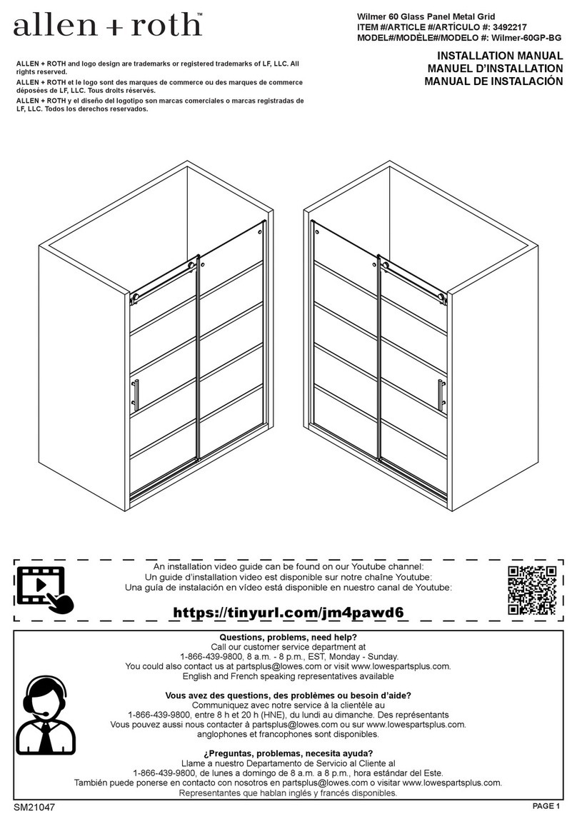 Allen + Roth Wilmer-60GP-BG User manual Allen + Roth Wilmer-60GP-BG User manual