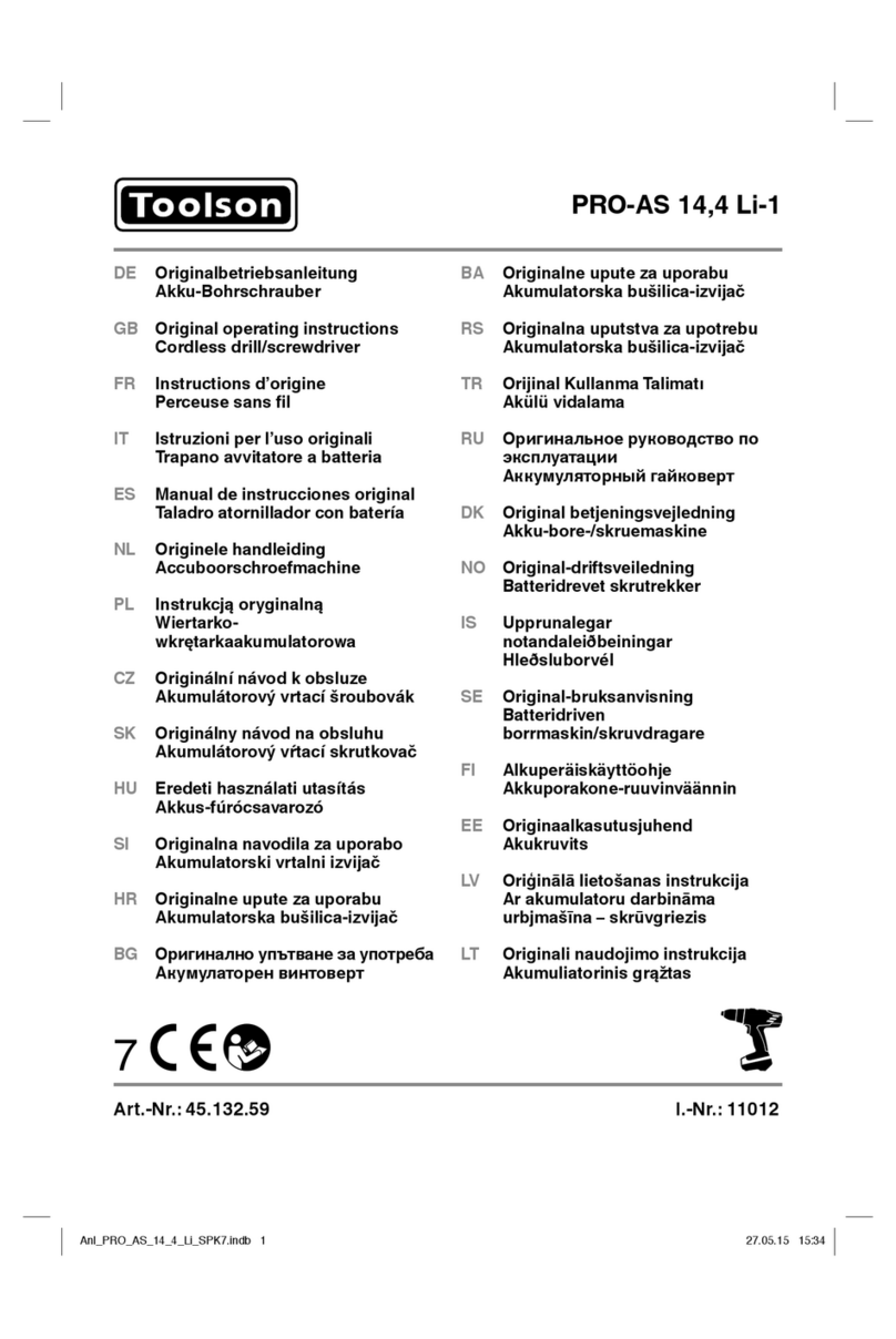 Toolson PRO-AS 14,4 Li-1 User manual