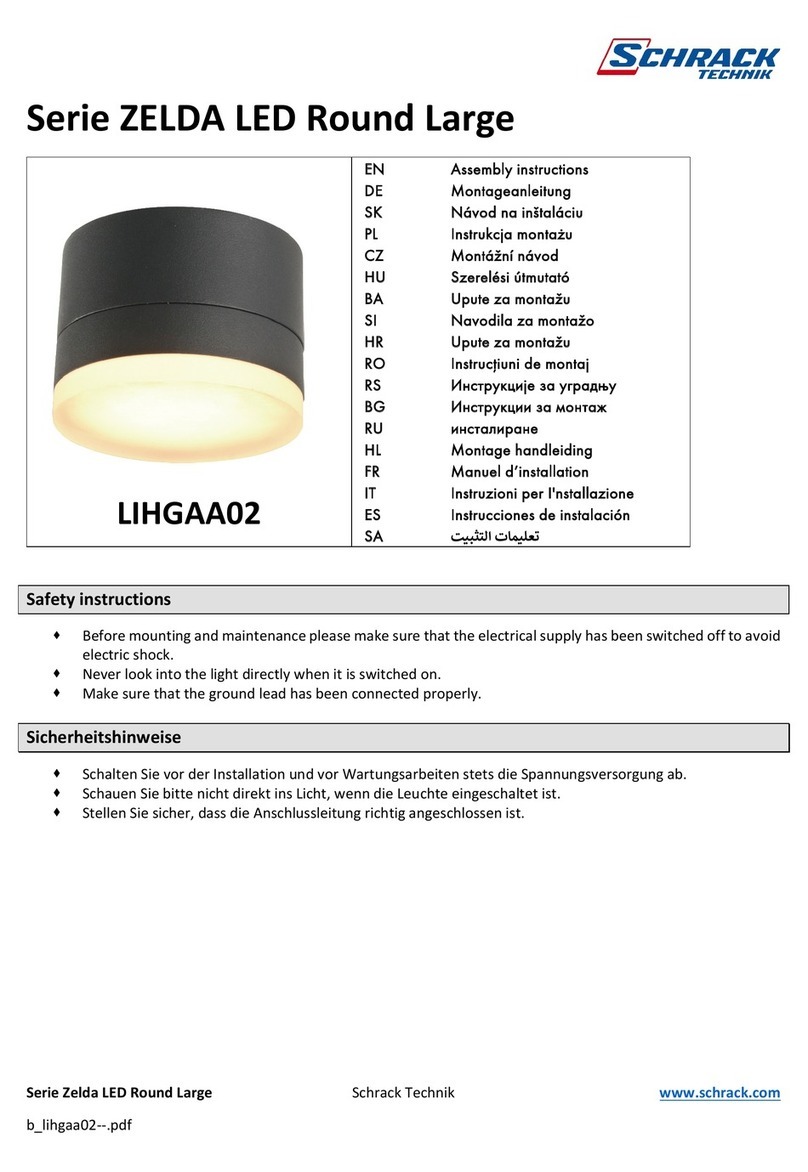 Schrack Technik ZELDA LED Round Large Series User manual