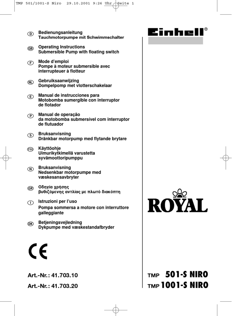 EINHELL ROYAL TMP 501-S NIRO operating instructions