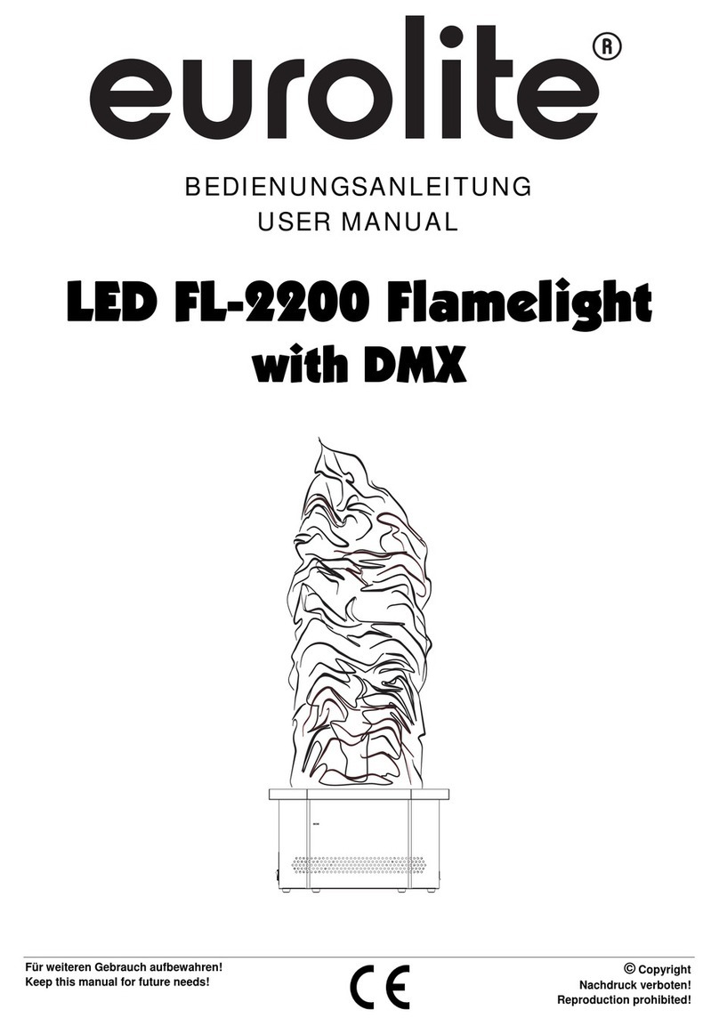 EuroLite LED FL-2200 Flamelight with DMX user manual