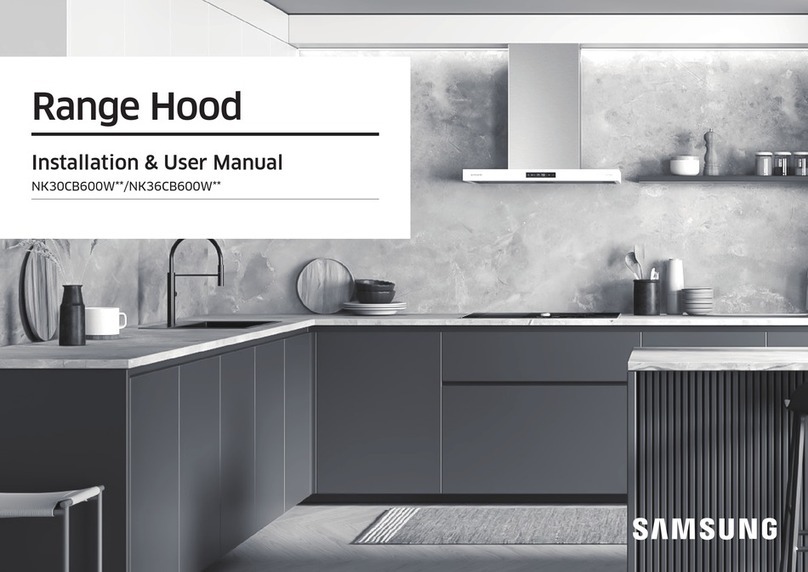 Samsung NK36CB600W Series Installation & user manual