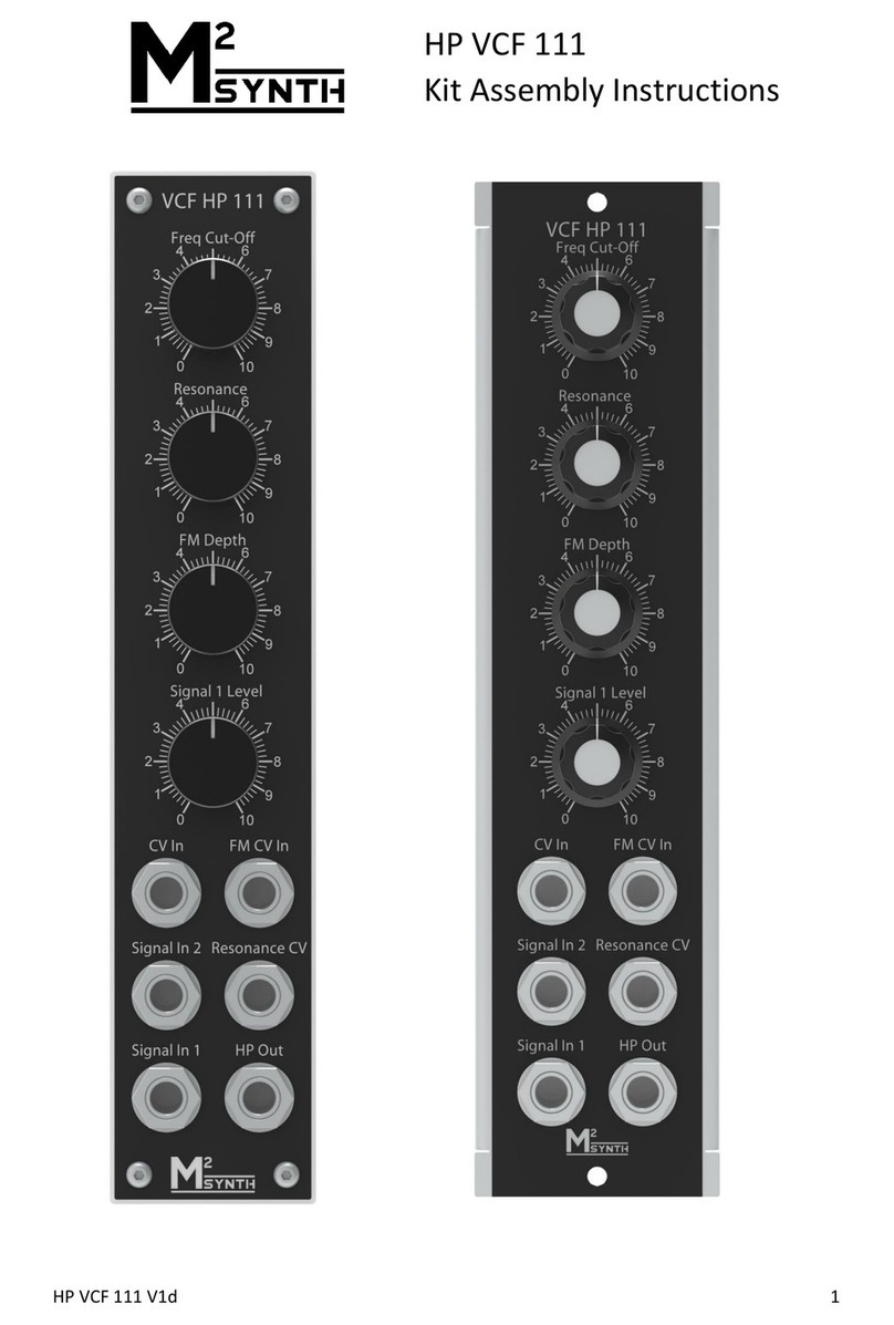 M2SYNTH HP VCF 111 Assembly instructions