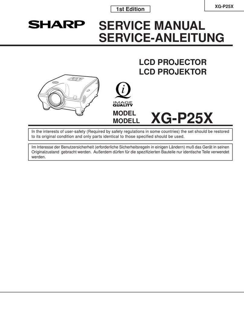 Sharp XG-P25X - Conference Series XGA LCD... User manual