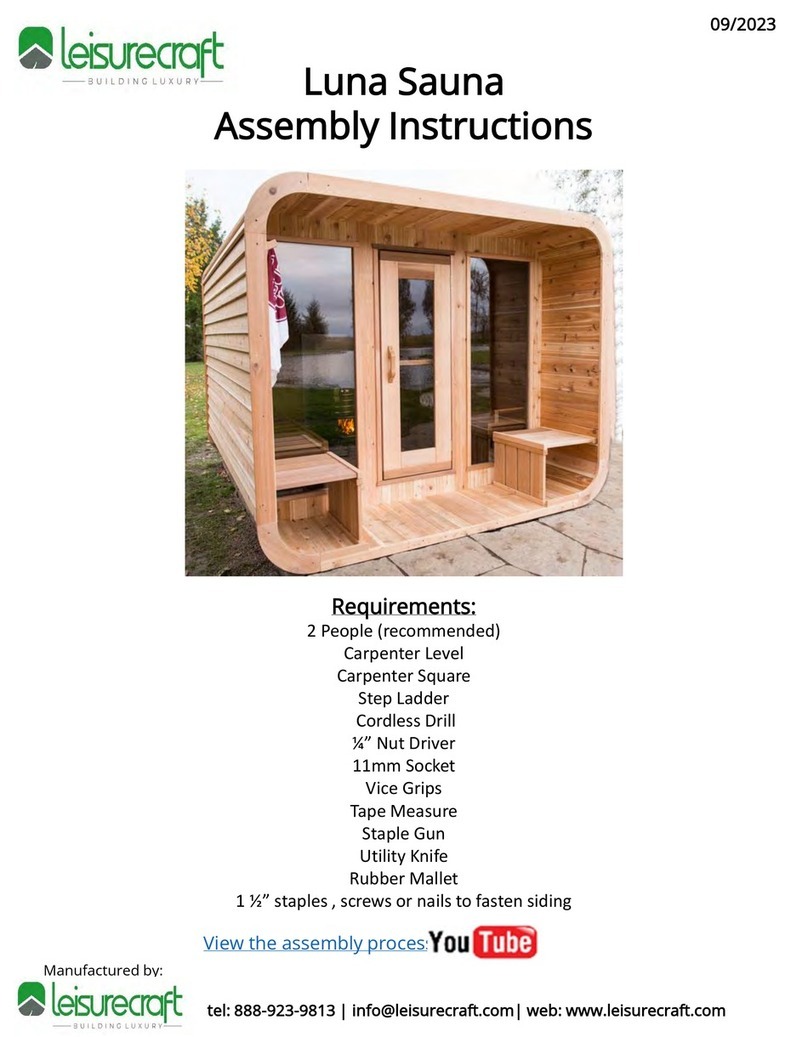 leisurecraft Luna Assembly instructions