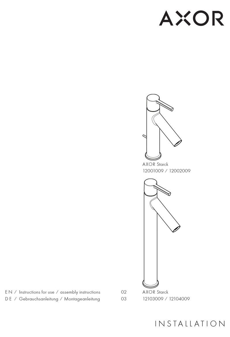 Axor Starck 12103009 User manual