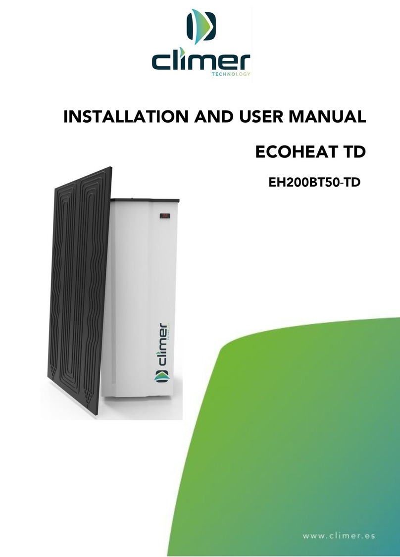Climer ECOHEAT TD EH200BT50-TD User manual
