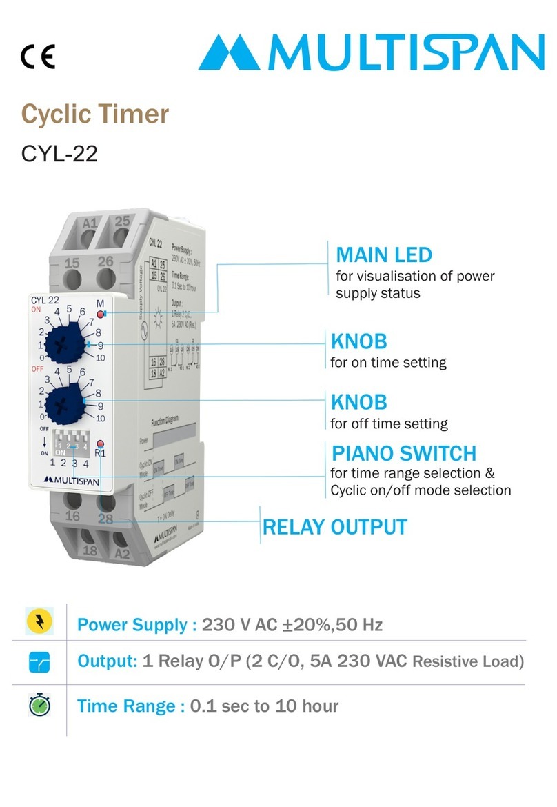 MULTISPAN CYL-22 Instruction sheet
