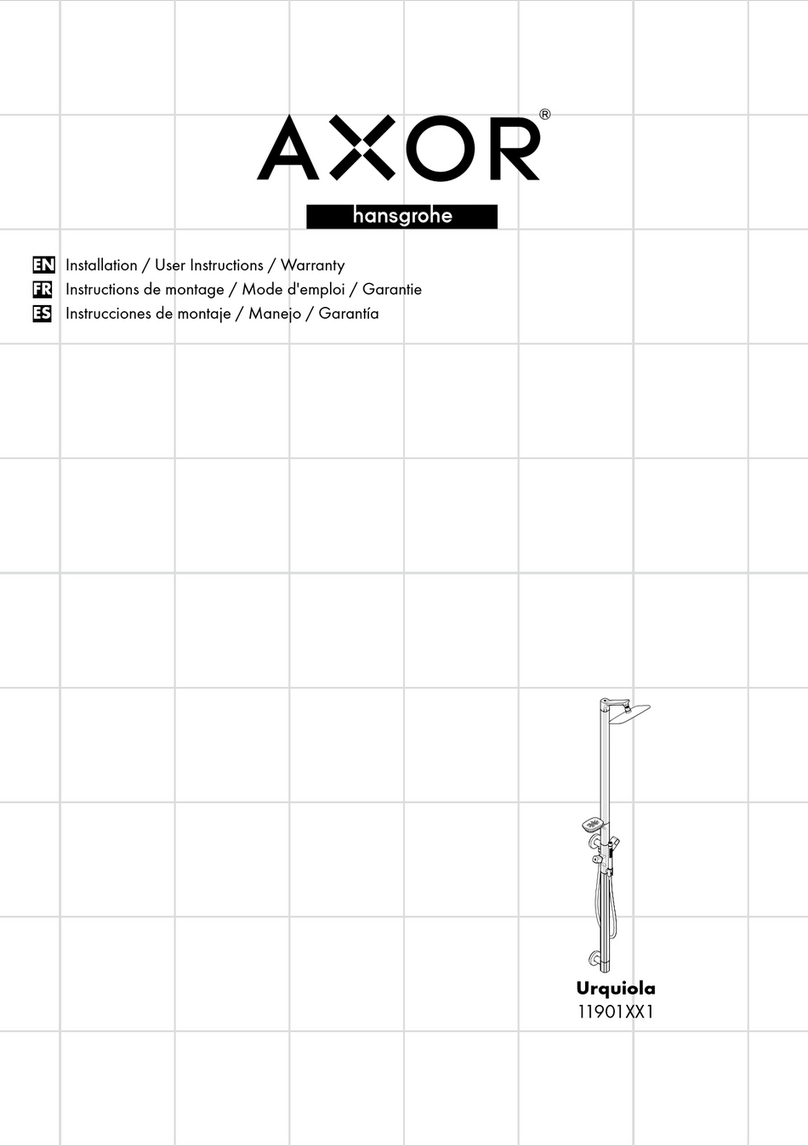 Hans Grohe AXOR Urquiola 11901 1 Series User instructions