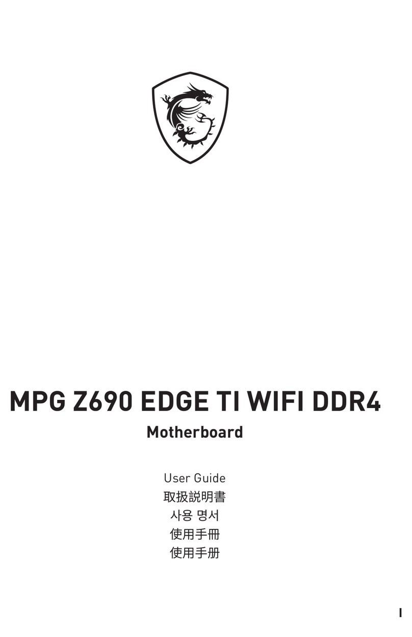 MSI MPG Z690 EDGE TI WIFI DDR4 user guide