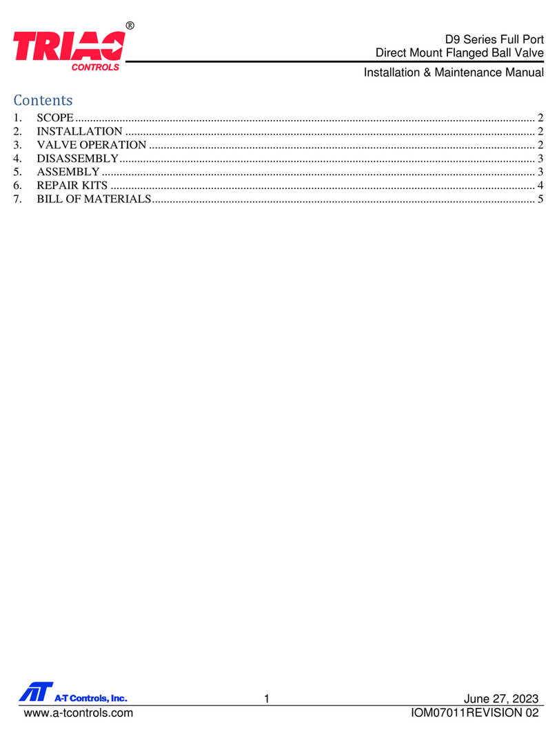 A-T Controls Triac D9 Series Instruction Manual