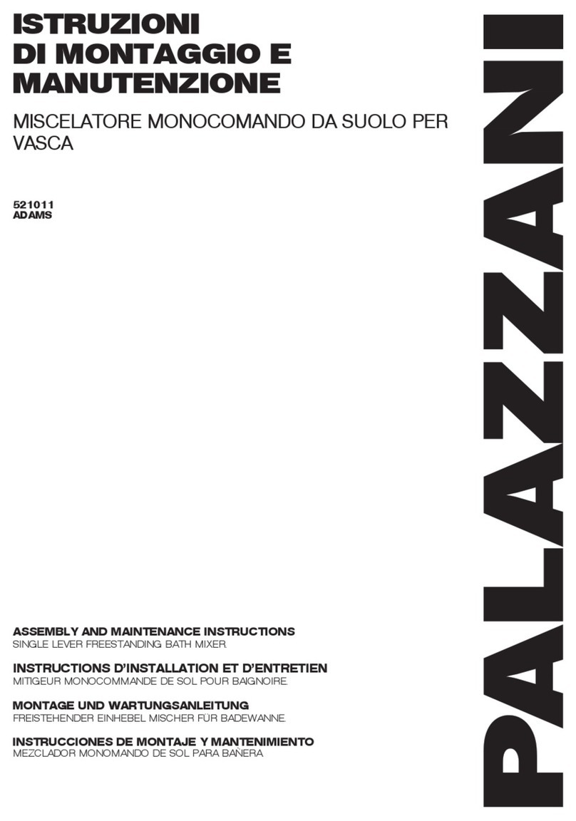 PALAZZANI ADAMS 521011 Assembly and maintenance instructions