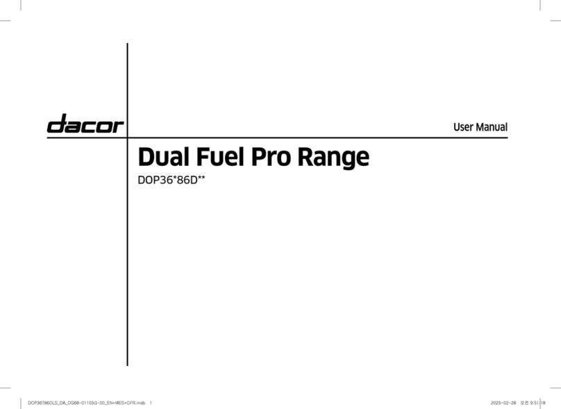 Dacor DOP36 86D Series User manual