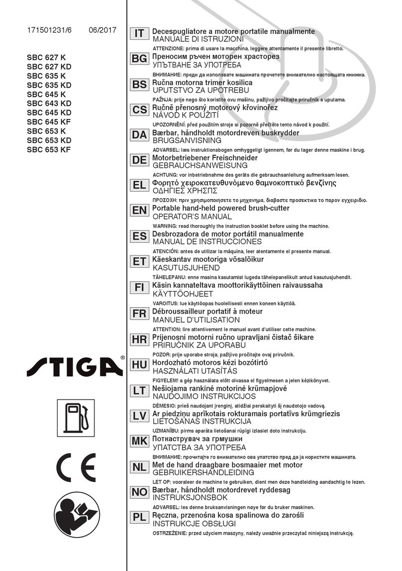 Stiga SBC 627 K Operator's manual