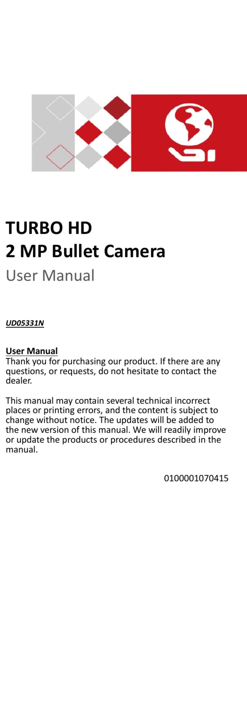 HIK VISION UD05331N User manual
