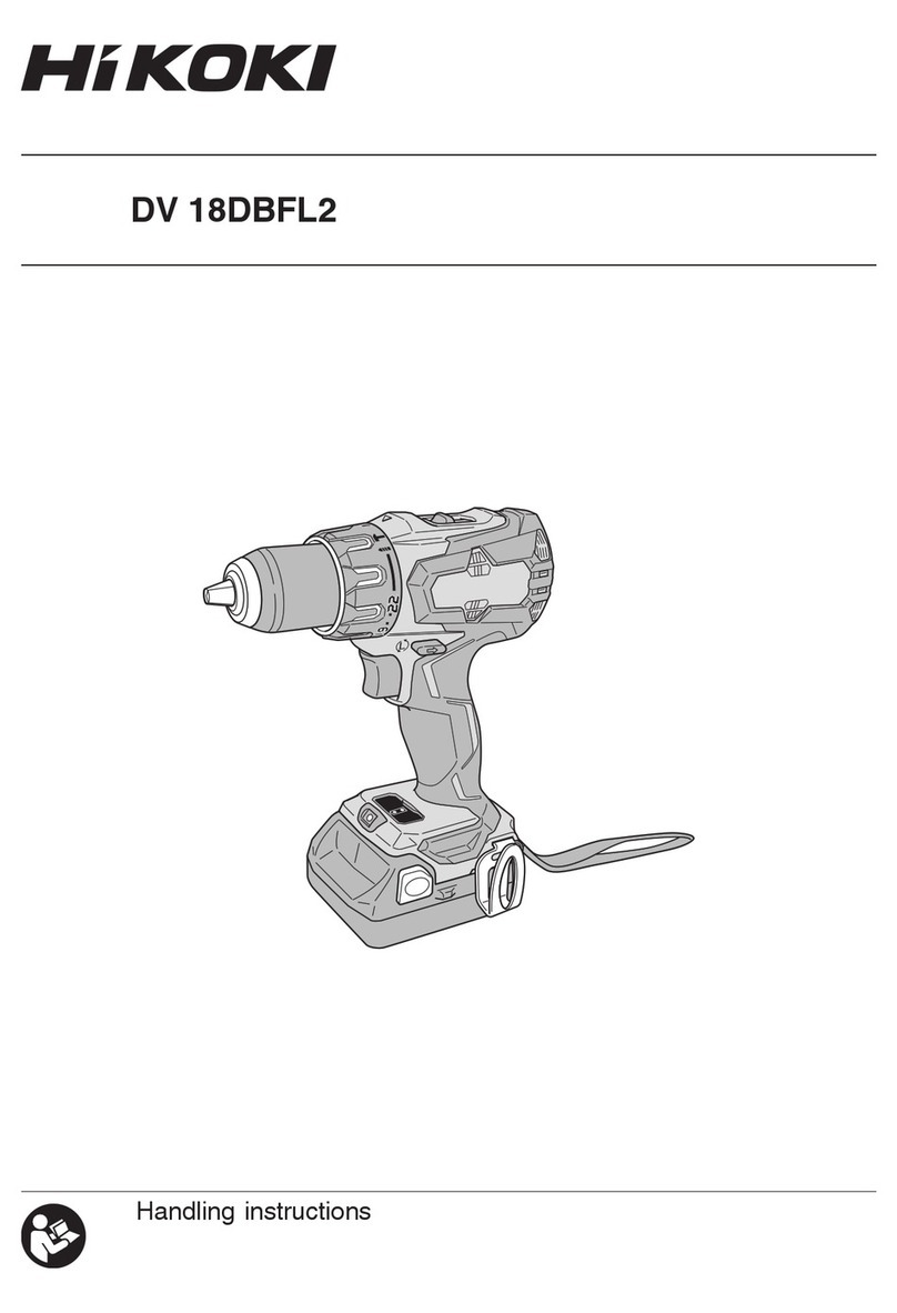 HIKOKI DV 18DBFL2 Handling instructions