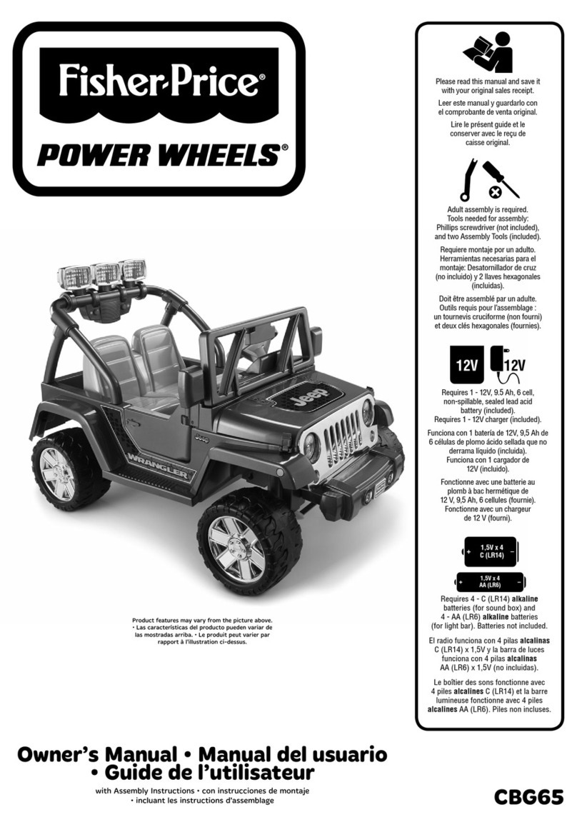 Fisher-Price POWER WHEELS CBG65 owner's manual