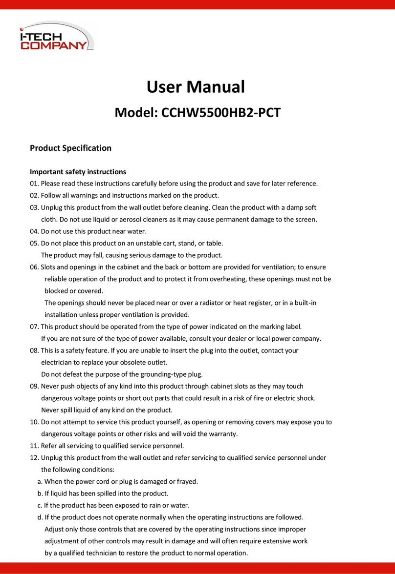 I-Tech CCHW5500HB2-PCT User manual